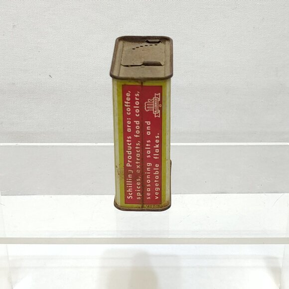 Schilling Allspice Pure Ground 2 Oz. Tin Can Container Vintage Kitchen Decor VTG - Picture 3 of 6
